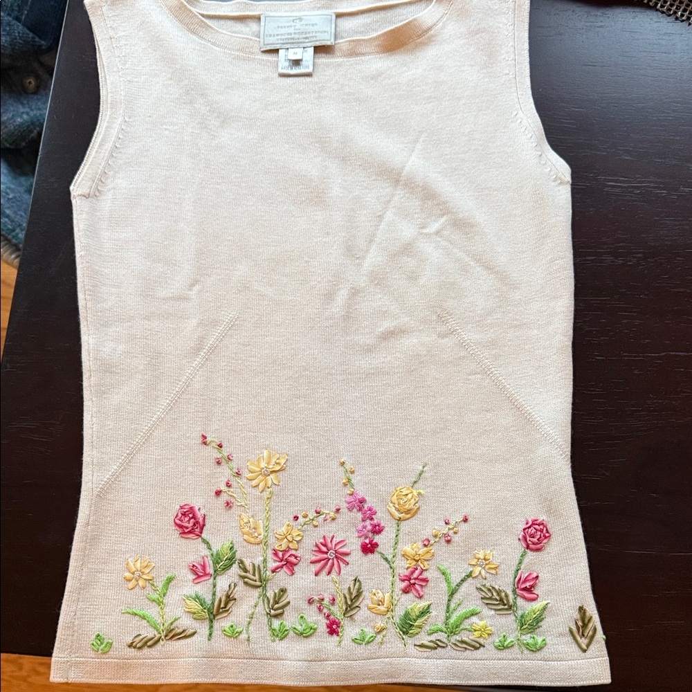 Barneys New York Beige Knit Top